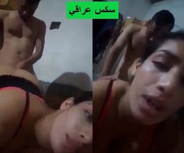 عراقية تتصور مع زوجها وهو ينيج طيزها