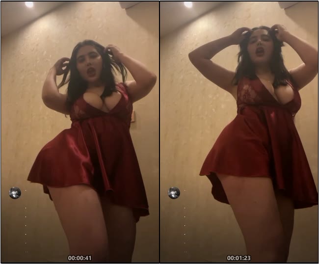 رقص انجي خوري بقميص نوم اغراء واثارة