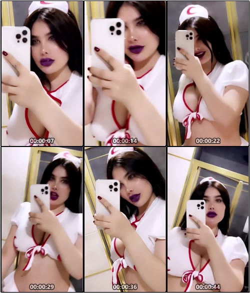 انجي خوري بملابس ممرضة تستعرض جسمها مثيرة